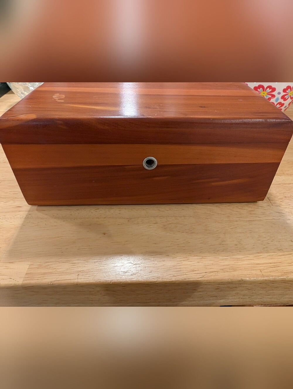 Lane Vintage Cedar Miniature Chest Jewelry Trinket Box